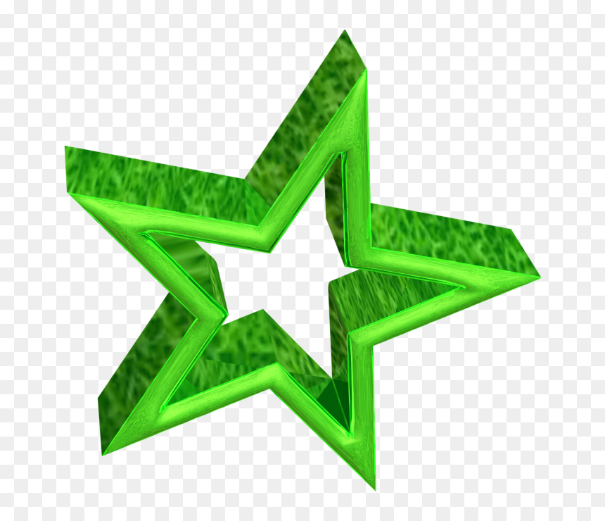 3d Green Star Png, Transparent Png - 827x852 PNG - DLF.PT